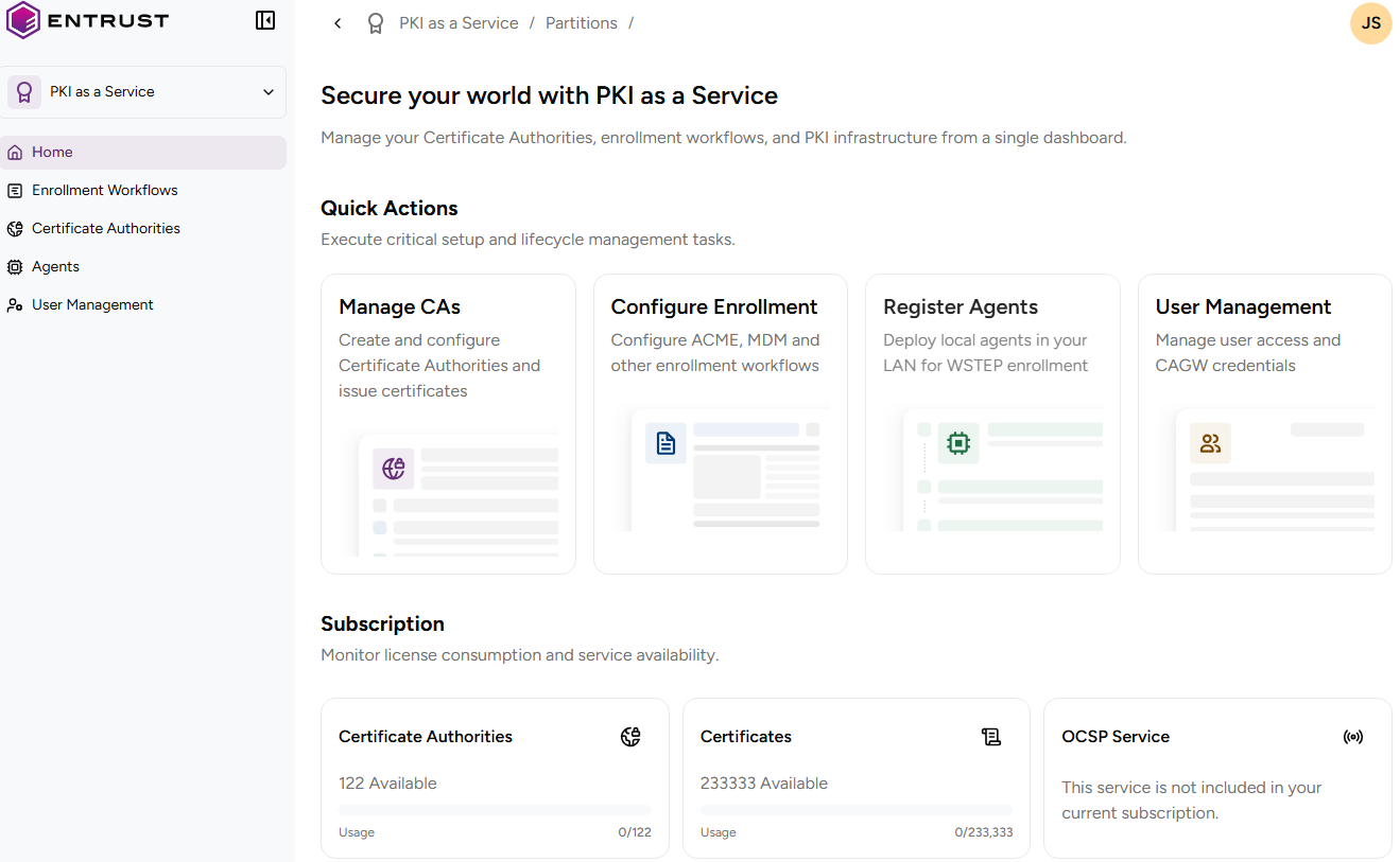 PKIaaS home